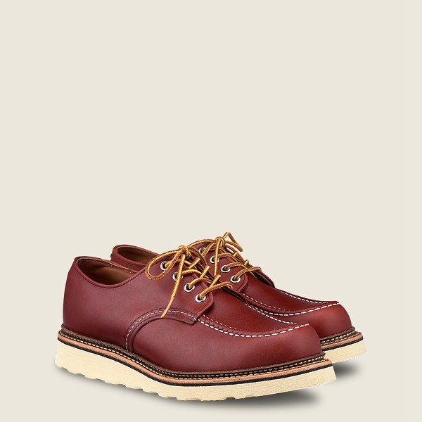 Red Wing Oxford Classic - Russet Portage Leather - Burgundy - Mens VID418759